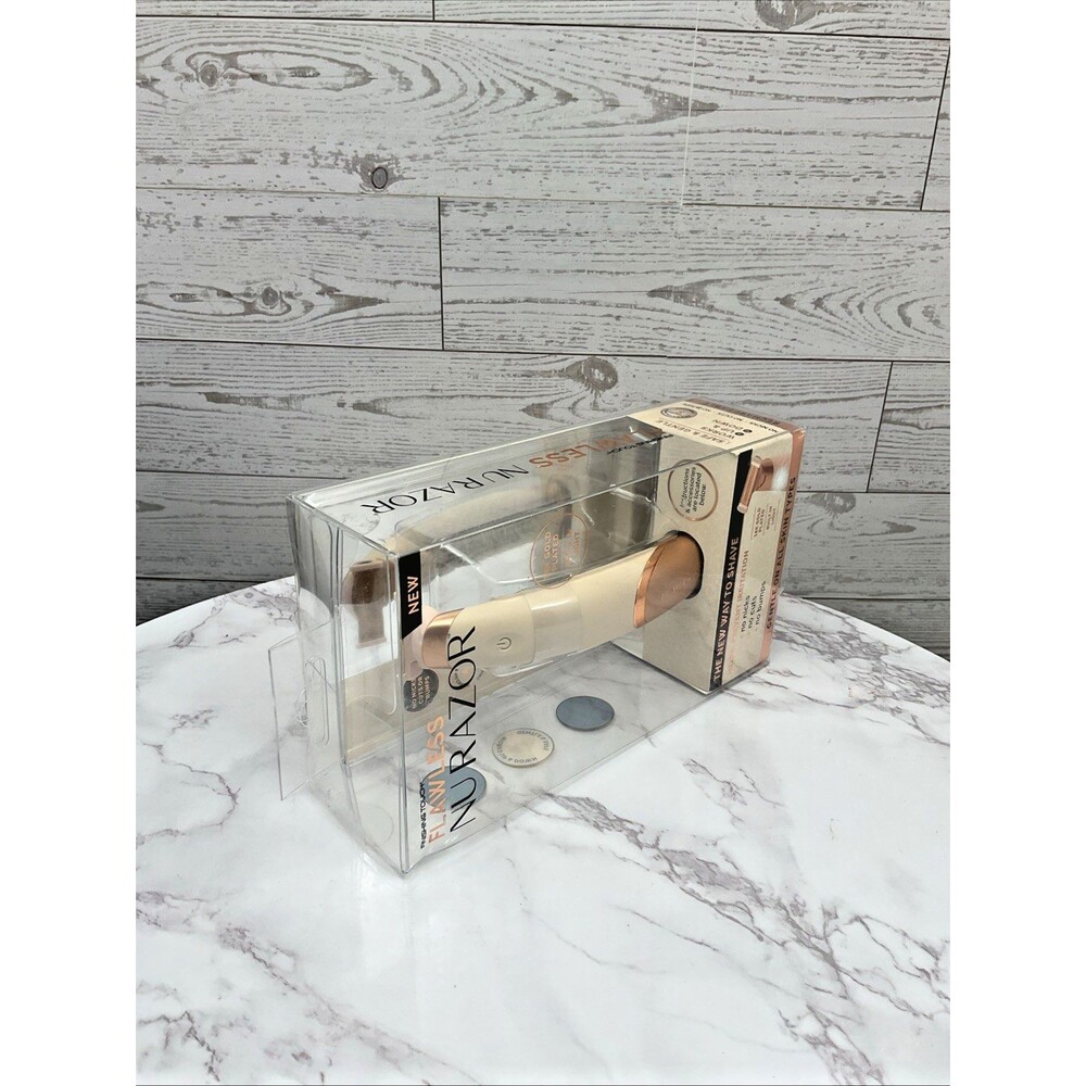 Nu Razor Finishing Touch Flawless 18K Gold Plated Built In Light Rechargeable - Picture 8 of 8